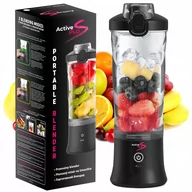 Blendery kielichowe - Turystyczny bezprzewodowy blender kielichowy | czarny - miniaturka - grafika 1
