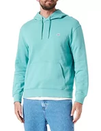 Bluzy męskie - Lee Męska bluza z kapturem Plain Hoodie, Dusty Jade, L - miniaturka - grafika 1