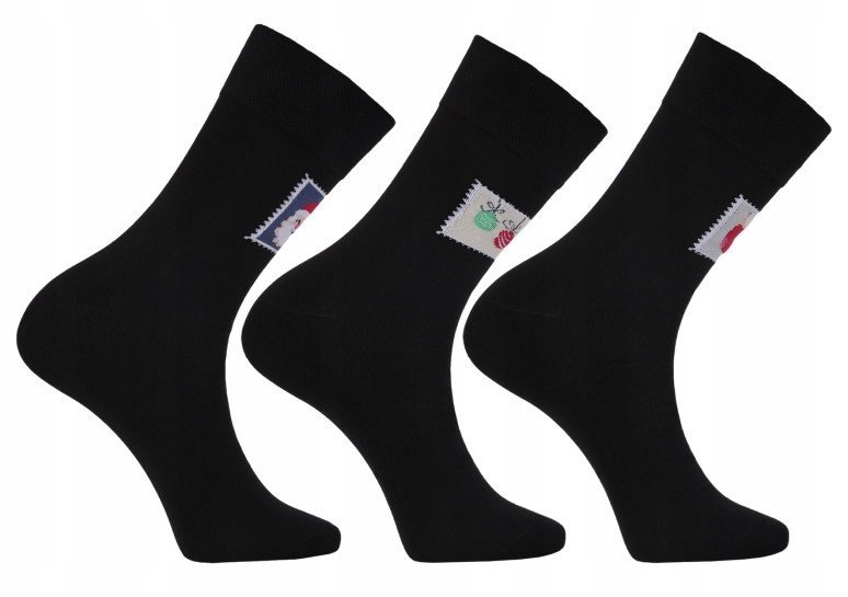 SKARPETY ŚWIĄTECZNE MĘSKIE SKARPETKI NA ŚWIĘTA PREZENT 3 PARY MORAJ 39-42