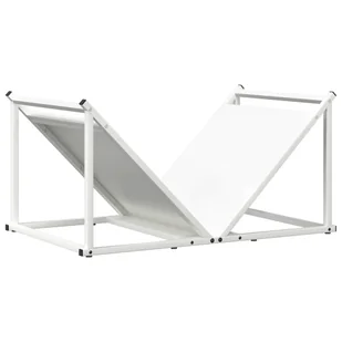 vidaXL Stojak na drewno opałowe 70x43x34,5 cm Stal walcowana na zimno - Wózki magazynowe - miniaturka - grafika 1