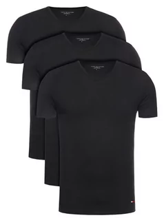 Piżamy męskie - Tommy Hilfiger Komplet 3 t-shirtów 2S87903767 Czarny Regular Fit - grafika 1