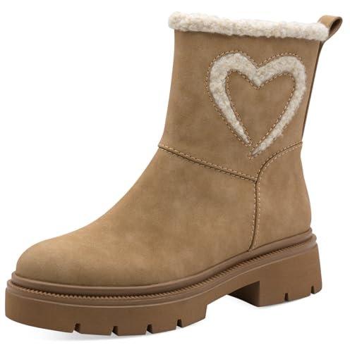 Marco Tozzi Damskie 2-26447-45 modne kozaki, beżowe, 40 EU, beżowy, 40 EU