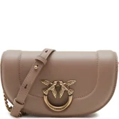 Torebki damskie - Pinko Skórzana torebka na ramię ROUND CLICK BABY VITE - miniaturka - grafika 1