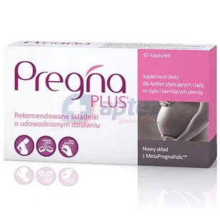 Pregna PLUS  x30 kapsułki - Witaminy i minerały - miniaturka - grafika 1