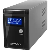 Zasilacze awaryjne UPS - Armac Zasilacz awaryjny Line-In 850VA Office Pure Sine Wave LCD 2X230v PL metalowa obudowa - miniaturka - grafika 1