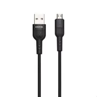 Kable USB - Borofone Starlight - kabel połączeniowy USB do microUSB 1.2 m (czarny) - miniaturka - grafika 1