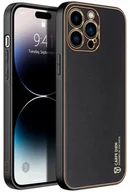 Etui i futerały do telefonów - Dux Ducis Yolo etui iPhone 14 Pro Max elegancki pokrowiec ze skóry ekologicznej czarny - miniaturka - grafika 1