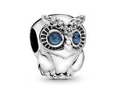 Charmsy - Pandora Valerio.pl Rodowany srebrny charms do sowa sówka ptak bidr owl cyrkonie srebro 925 GS049 GS049 - miniaturka - grafika 1