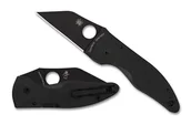 Noże - Nóż składany Spyderco MicroJimbo Black G10, Black DLC Plain CPM S30V by Michael Janich (C264GPBK) - miniaturka - grafika 1
