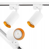 Lampy sufitowe - Zestaw Szynowy Szynoprzewód Szyna Listwa 1m 2x Lampa Reflektor GU10 Led - miniaturka - grafika 1