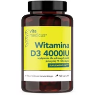 Witaminy i minerały - Herbamedicus Witamina D3 4000 IU dla osób powyżej 75 roku życia VitaMedicus - 120 kapsułek - miniaturka - grafika 1