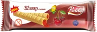 Zdrowa żywność - RURKI KUKURYDZIANE NADZIEWANE KREMEM O SMAKU WIŚNIOWYM BEZGLUTENOWE 18 g - BALILA - miniaturka - grafika 1