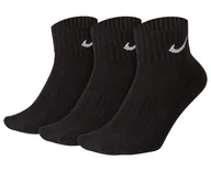Skarpetki damskie - Skarpety NIKE Męskie 3-PAK CUSHION QUARTER Czarne - miniaturka - grafika 1