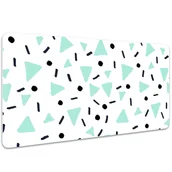 Podkładki na biurko - Podkład na biurko Geometryczny wzór retro 100x50 cm - miniaturka - grafika 1