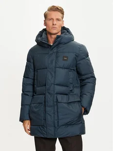 Calvin Klein Płaszcz zimowy K10K113465 Niebieski Regular Fit - Kurtki męskie - miniaturka - grafika 1