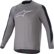 Koszulki męskie - Alpinestars Koszulka długi rękaw ALPINESTARS A-DURA DRI ASTAR LS JERSEY, Dark Gray Rozmiar: L - miniaturka - grafika 1