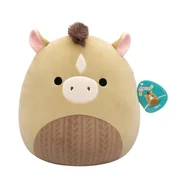 Maskotki i pluszaki - SQK - Medium Plush (12" Squishmallows) (TBD - Olive Horse W/Brown Embossed Cable Knit Belly) - miniaturka - grafika 1
