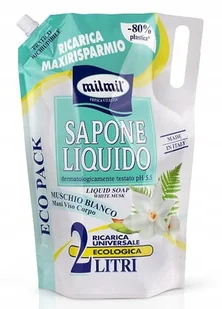 Mil Mil - Delikatne mydło w płynie Białe piżmo - uzupełnienie (2L) - Mydła - miniaturka - grafika 1