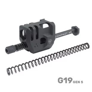 Strike Industries - Kompensator Mass Driver Comp do Glock 19 Gen5 - Czarny - SI-G5-MDCOMP-C - Osprzęt do wiatrówek - miniaturka - grafika 1