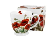 Kubki - Kubek do kawy i herbaty porcelanowy na stopce DUO CLASSIC POPPIES 500 ml - miniaturka - grafika 1