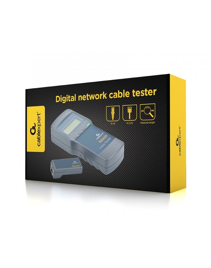 GEMBIRD Cyfrowy tester kabli sieciowych RJ45/RJ11 UTPSTP 5E 6E