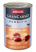 Mokra karma dla psów - Animonda GranCarno Sensitive Adult puszki czysty kurczak z ryżem 400 g - miniaturka - grafika 1