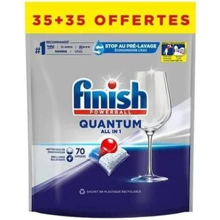 Finish Powerball Quantum All in 1, tabletki do zmywarki, 70 szt. - Środki do zmywarek - miniaturka - grafika 1