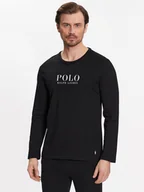 Koszulki męskie - Polo Ralph Lauren Longsleeve 714899614004 Czarny Regular Fit - miniaturka - grafika 1