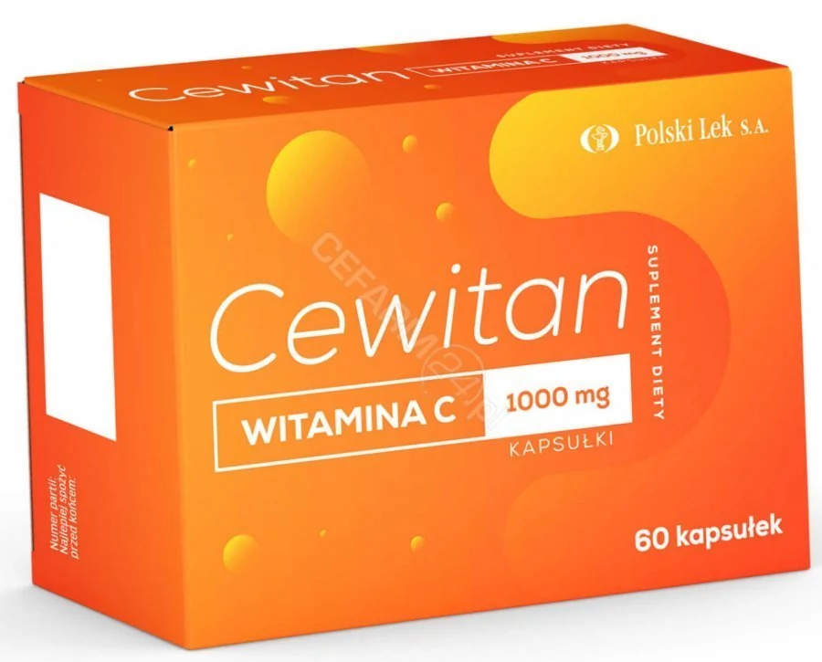 Polski Lek Cewitan witamina C 1000 mg 60 kapsułek