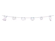 Urodziny dziecka - PROCOS NON-DISNEY Girlanda papierowa Elegancka Syrenka - 230 cm - 1 szt. 90575 - miniaturka - grafika 1