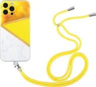 Etui i futerały do telefonów - König Design Etui kompatybilne z Apple iPhone 13 Pro Plastikowe etui na telefon komórkowy z łańcuszkiem - Etui na telefon komórkowy Żółte - miniaturka - grafika 1