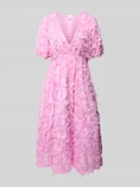 Sukienki - Sukienka koktajlowa z fakturowanym wzorem model ‘PAZYLLA’ - miniaturka - grafika 1