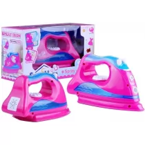 Lean Toys Różowe żelazko świeci gra para wodna małe AGD - Zabawki AGD - miniaturka - grafika 2