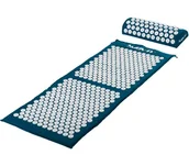 Akcesoria medycyny naturalnej - MOVIT Mata akupresurowa z poduszką MOVIT 130 x 50 cm - turkusowa - miniaturka - grafika 1