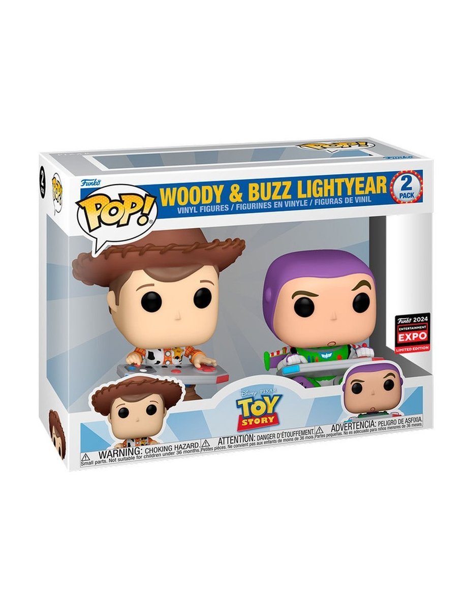 Funko POP set Toy Story 2pack Woody & Buzz Lightyear Enterainment EXPO