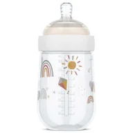 Butelki dla niemowląt - Mepal Butelka ze smoczkiem Mio Sunshine & Rainbow 108061565245 240 ml - miniaturka - grafika 1