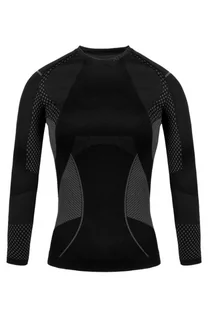 Bielizna sportowa damska - Bluza termoaktywna damska Alpinus Active Base Layer GT43180 czarno-szary - grafika 1