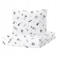 Pościel dla dzieci - Ikea Aftonsparv Pościel dziecięca 150x200 kosmos - miniaturka - grafika 1