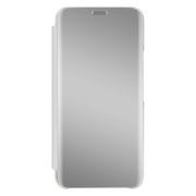 Etui i futerały do telefonów - Etui Folio Clear View do Galaxy S22 z obsługą wideo Flap Mirror w kolorze srebrnym - miniaturka - grafika 1
