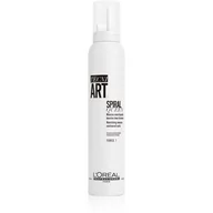 Kosmetyki do stylizacji włosów - Loreal Professionnel Professionnel Tecni.Art Spiral Queen pianka do stylizacji i utrwalenia fryzury do włosów kręconych 200 ml - miniaturka - grafika 1