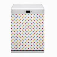 Dekoracje domu - Ozdobny Bluedecor Magnes na zmywarkę Kolorowe kropki 60x80 - miniaturka - grafika 1