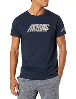 Koszulki męskie - Alpinestars Męski T-shirt Lanes morski XL - grafika 1