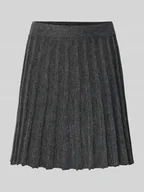 Spódnice - Spódnica mini o rozkloszowanym kroju z efektem prążkowania model ‘MARINA’ - miniaturka - grafika 1