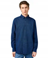 Koszule męskie - Koszula Wrangler OXFORD SHIRT 112364234 Indigo Oxford L - miniaturka - grafika 1
