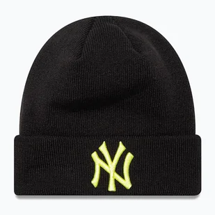 Czapka zimowa New Era Le Beanie Nyy black - Czapki damskie - miniaturka - grafika 1