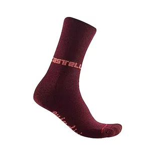 CASTELLI Piętnaście Soft Merino W Sock Skarpety, Bordeaux, S Kobiety, Bordowy, Small - Skarpetki damskie - miniaturka - grafika 1