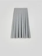 Spódnice - Reserved - Plisowana spódnica midi - jasnoszary - miniaturka - grafika 1