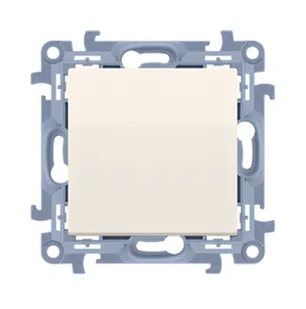 Wyłącznik schodowy bez piktogramu, szybkozłączki SIMON 10 - kremowy - Wyłączniki światła i elektryczne - miniaturka - grafika 1