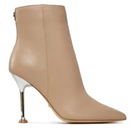 Botki damskie - Botki Guess Travis FLPTRA LEA10 Beżowy - miniaturka - grafika 1