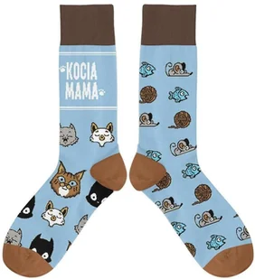 Skarpetki - Kocia mama rozm 37/41 - Skarpety termoaktywne - miniaturka - grafika 1
